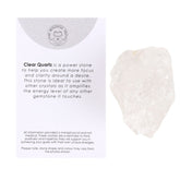 The Mindful Frog Clear Quartz Healing Rough Crystal